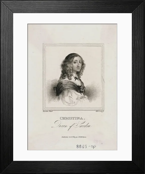 Framed Print : Sweden's Queen Christina Framed Print : Sweden's Queen Christina