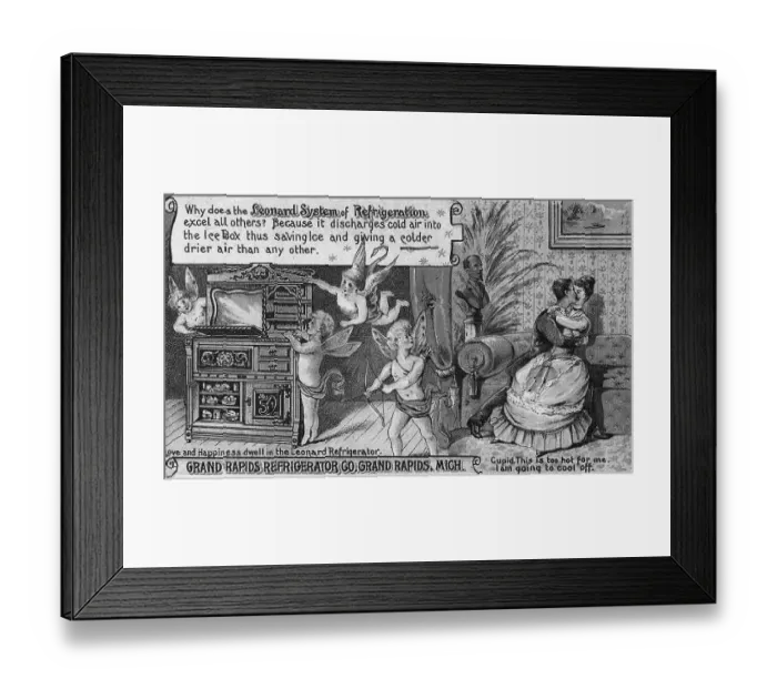 Framed Print : Leonard System of Refrigeration Print Advertisement Framed Print : Leonard System of Refrigeration Print Advertisement