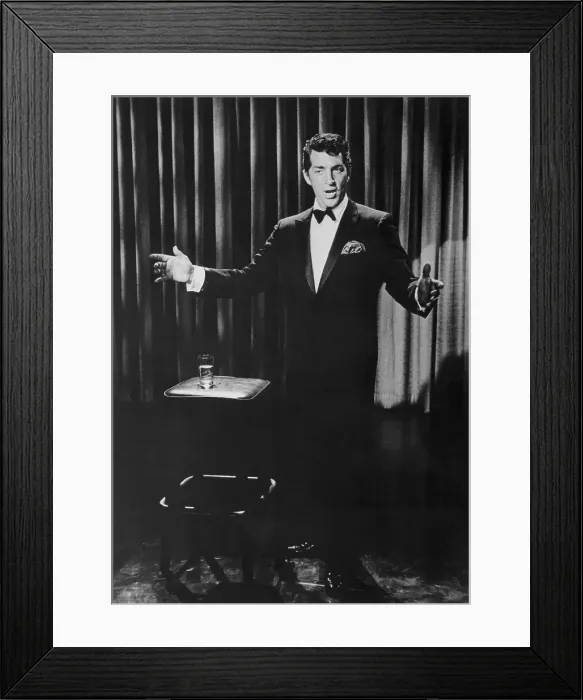 Framed Print : Dean Martin Singing Framed Print : Dean Martin Singing