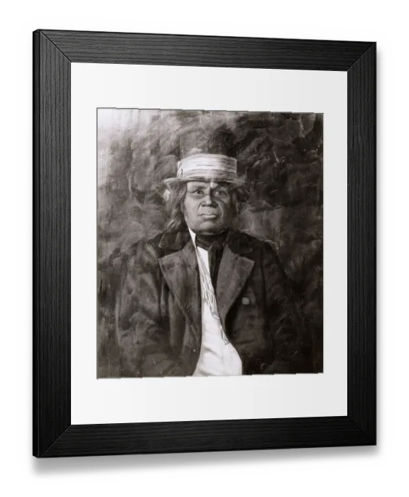 Framed Print : Native American in Western Clothes Framed Print : Native American in Western Clothes