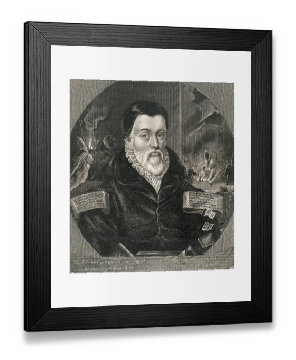 Framed Print : Portrait of Scholar William Tyndale Framed Print : Portrait of Scholar William Tyndale