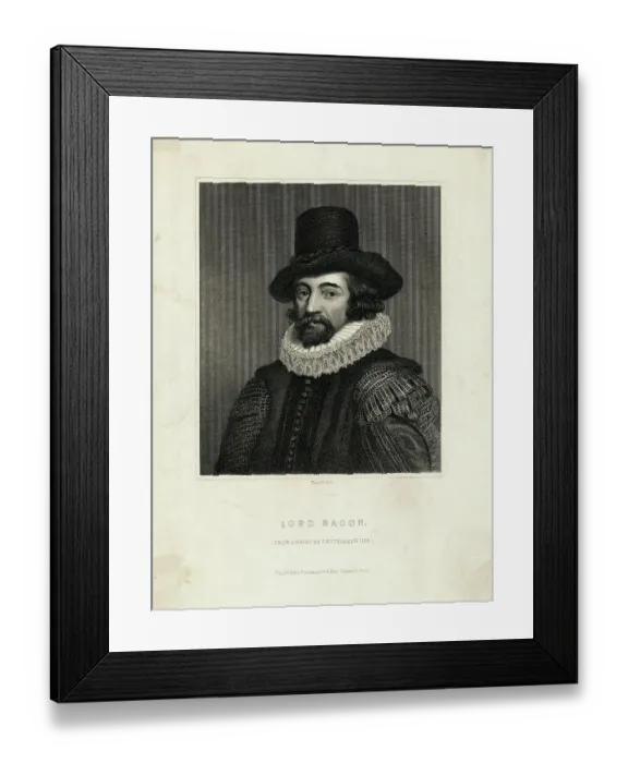 Framed Print : Portrait of Francis Bacon Framed Print : Portrait of Francis Bacon