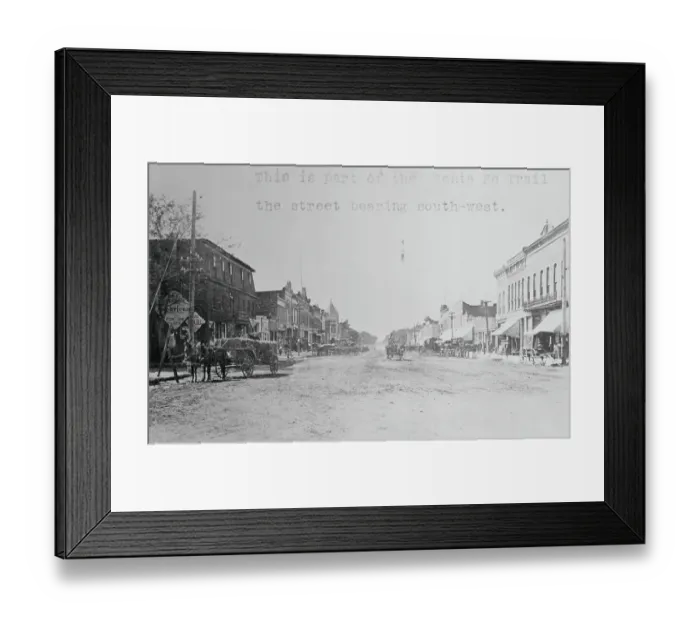 Framed Print : Street on Santa Fe Trail Framed Print : Street on Santa Fe Trail