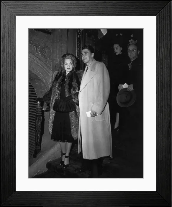 Framed Print : Ronald Reagan with Jane Wyman Attending Academy Awards Framed Print : Ronald Reagan with Jane Wyman Attending Academy Awards