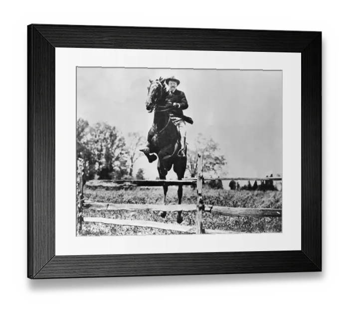 Framed Print : Teddy Roosevelt Riding Horse Framed Print : Teddy Roosevelt Riding Horse