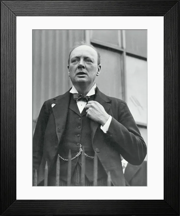 Framed Print : Winston Churchill Adjusting Jacket Framed Print : Winston Churchill Adjusting Jacket