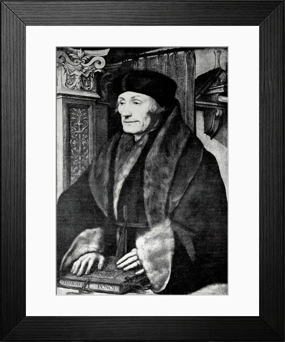 Framed Print : Portrait of Desiderius Erasmus Framed Print : Portrait of Desiderius Erasmus