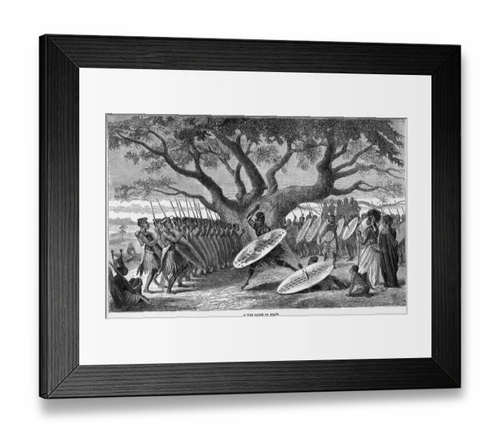 Framed Print : War Dance of the Zulu Tribe Framed Print : War Dance of the Zulu Tribe