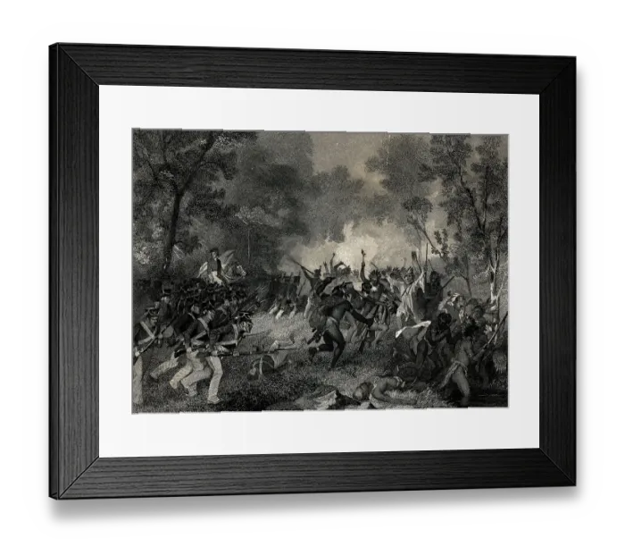 Framed Print : The Battle of Tippecanoe