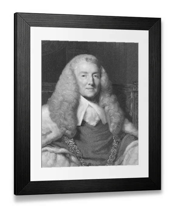 Framed Print : Portrait of William Murray, Earl of Mansfield Framed Print : Portrait of William Murray, Earl of Mansfield