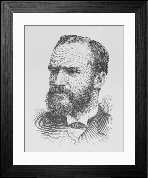 Framed Print : Engraved Portrait of Melvil Dewey Framed Print : Engraved Portrait of Melvil Dewey