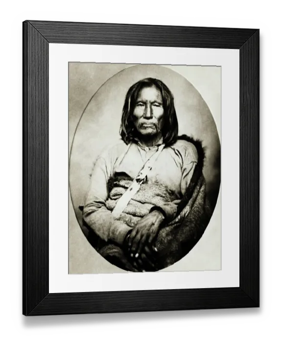 Framed Print : Chief Sitting Bear of the Kiowa Framed Print : Chief Sitting Bear of the Kiowa