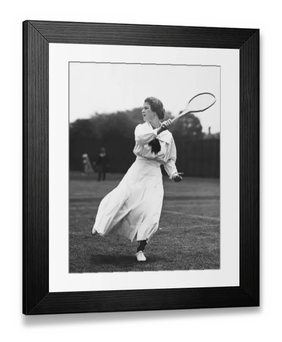 Framed Print : Woman Playing Tennis Framed Print : Woman Playing Tennis