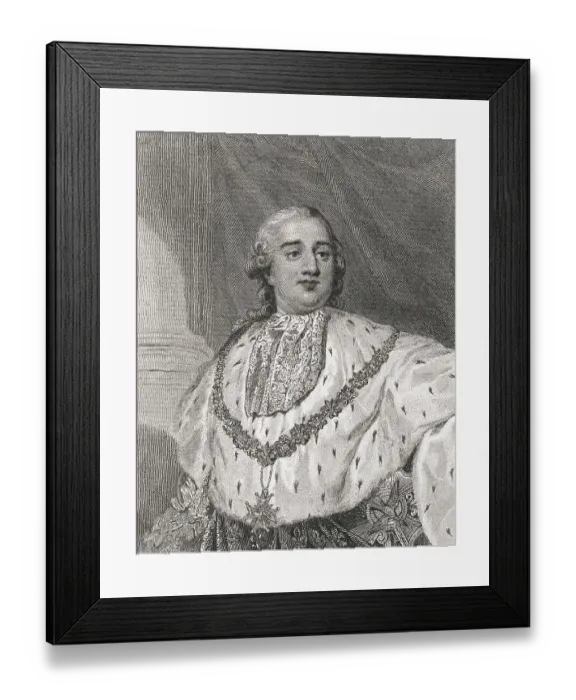 Framed Print : Portrait of King Louis XVI Framed Print : Portrait of King Louis XVI