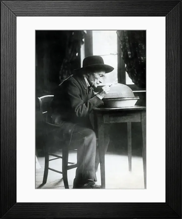 Framed Print : Jean Henri Fabre Observing Insects Framed Print : Jean Henri Fabre Observing Insects