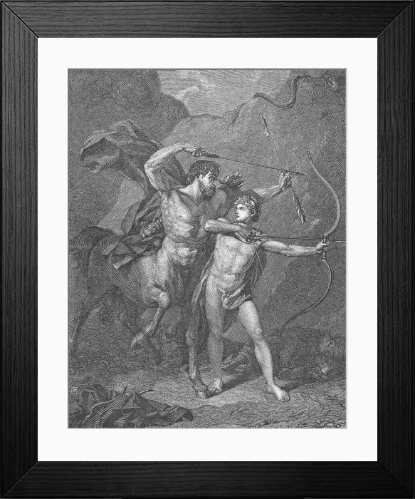 Framed Print : Chiron Educating Achilles Framed Print : Chiron Educating Achilles