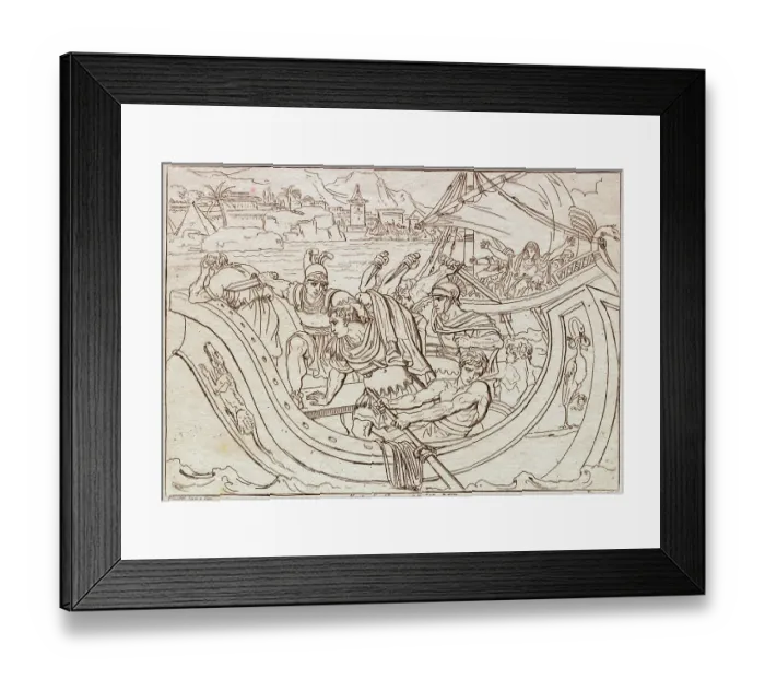 Framed Print : Death of Pompeius