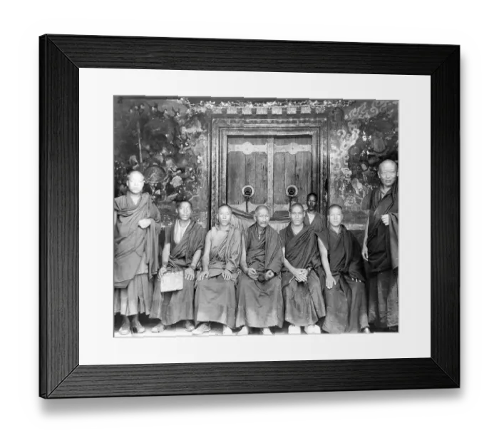 Framed Print : Portrait of Lamas Priests Framed Print : Portrait of Lamas Priests