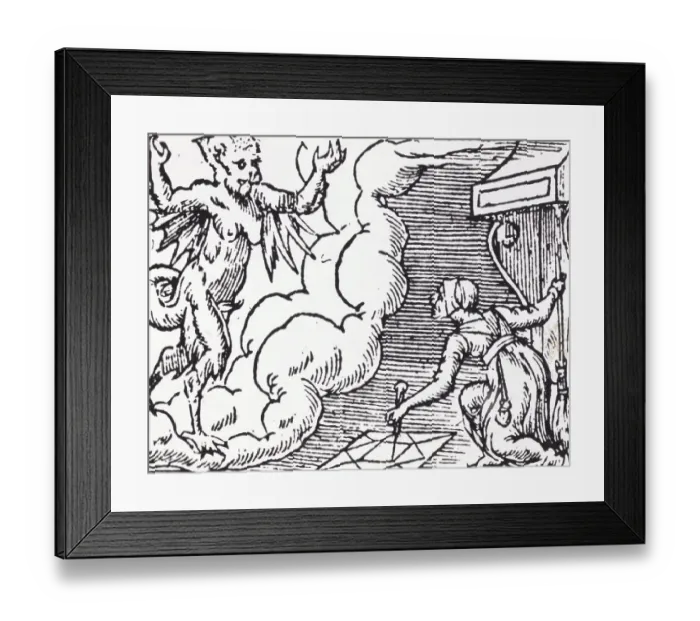Framed Print : Devil Appearing Framed Print : Devil Appearing