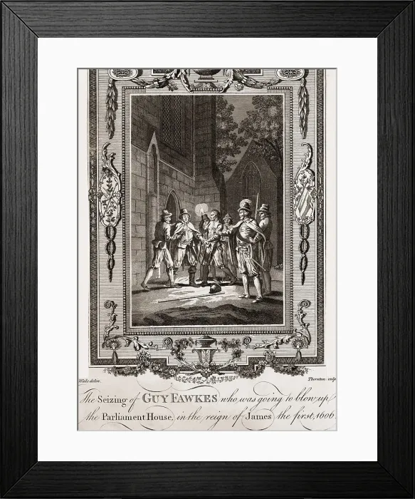 Framed Print : The Seizing of Guy Fawkes Framed Print : The Seizing of Guy Fawkes