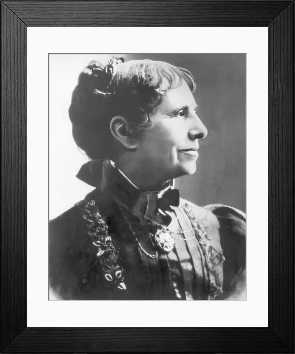 Framed Print : Profile Portrait Of Clara Barton Framed Print : Profile Portrait Of Clara Barton
