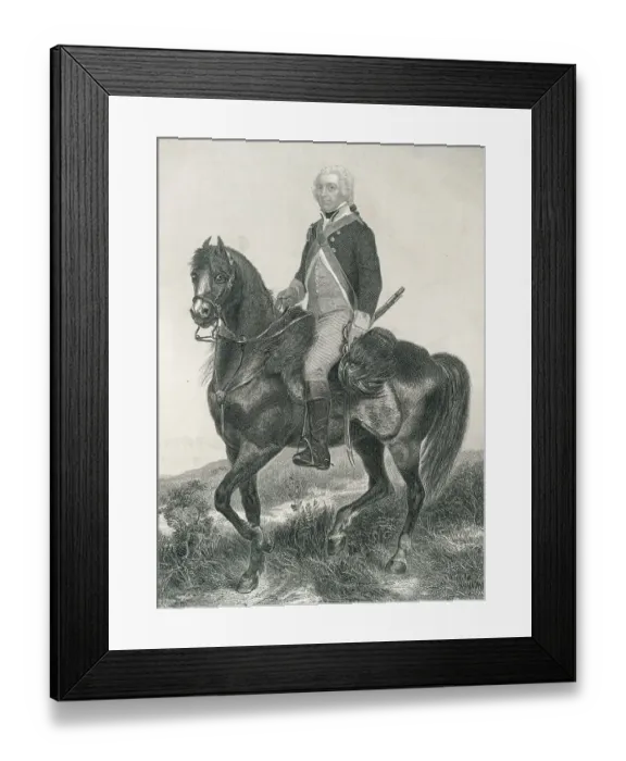 Framed Print : Portrait of Charles Lee Framed Print : Portrait of Charles Lee