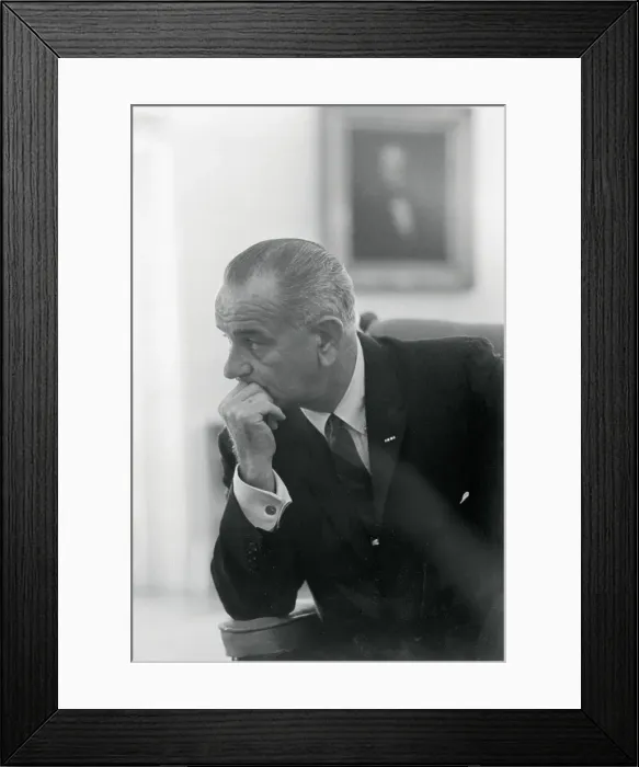 Framed Print : Portrait of President Lyndon B. Johnson Framed Print : Portrait of President Lyndon B. Johnson
