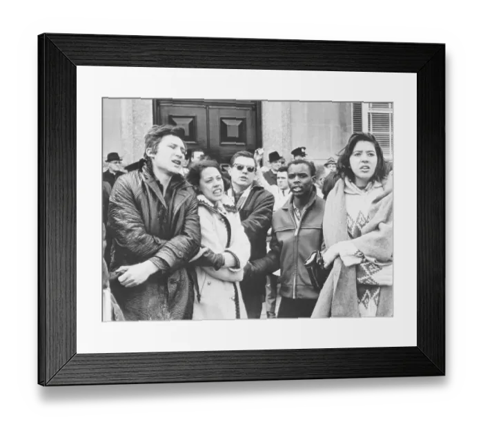 Framed Print : Demonstrators Singing at US Consulate in Toronto Framed Print : Demonstrators Singing at US Consulate in Toronto