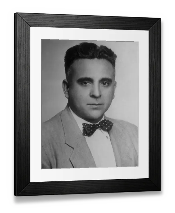 Framed Print : Head and Shoulders Portrait of Henry Viscardi Framed Print : Head and Shoulders Portrait of Henry Viscardi