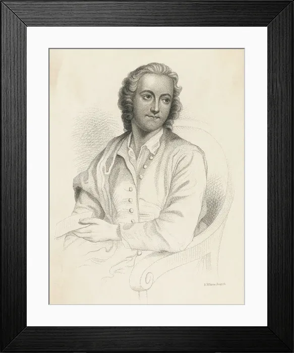 Framed Print : Portrait of Thomas Gray Framed Print : Portrait of Thomas Gray