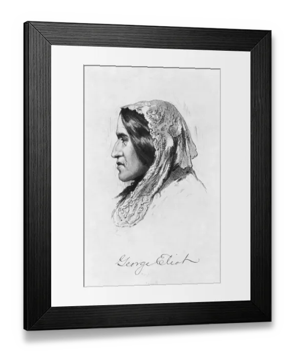 Framed Print : Portrait of George Eliot Framed Print : Portrait of George Eliot