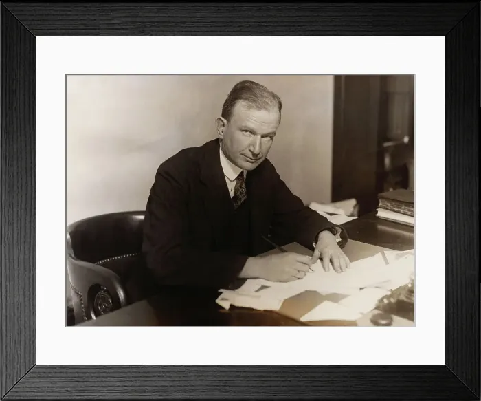 Framed Print : Senator Burton K. Wheeler Busy at Work Framed Print : Senator Burton K. Wheeler Busy at Work