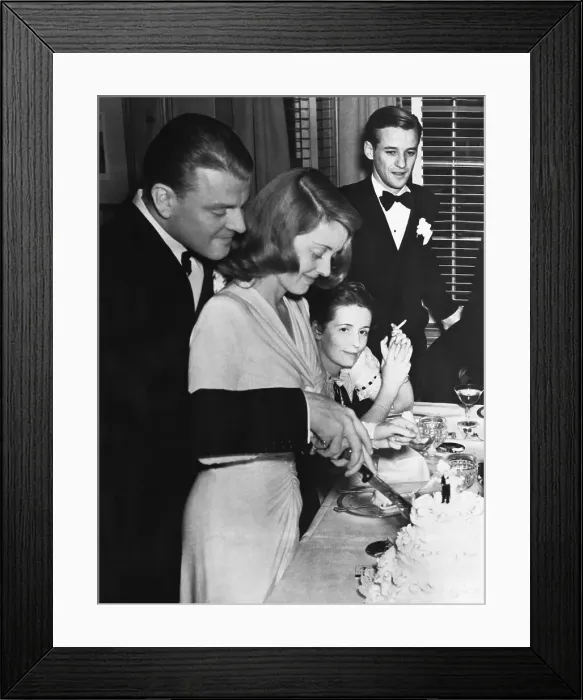 Framed Print : Bette Davis and Arthur Farnsworth Cutting Wedding Cake Framed Print : Bette Davis and Arthur Farnsworth Cutting Wedding Cake