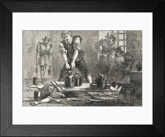 Framed Print : Pressing Margaret Clitheroe to Death Framed Print : Pressing Margaret Clitheroe to Death