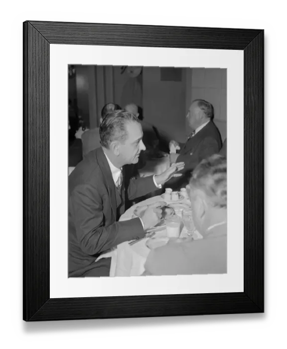 Framed Print : Lyndon B. Johnson Talking with Senate Member Framed Print : Lyndon B. Johnson Talking with Senate Member