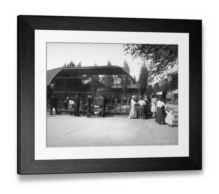 Framed Print : Parents and Children at Central Park Zoo