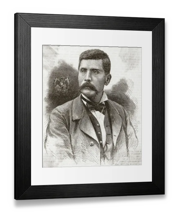 Framed Print : Portrait of Porfirio Diaz in Civilian Clothes