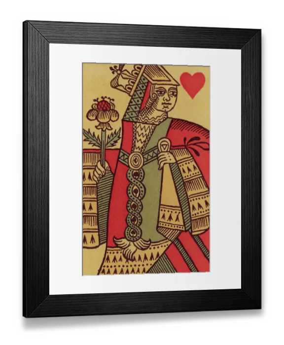 Framed Print : King of Spades from 18th-Century French Playing Cards Framed Print : King of Spades from 18th-Century French Playing Cards