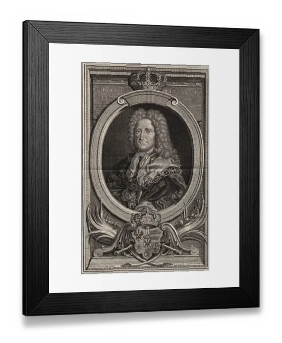 Framed Print : Portrait of King Frederick Framed Print : Portrait of King Frederick