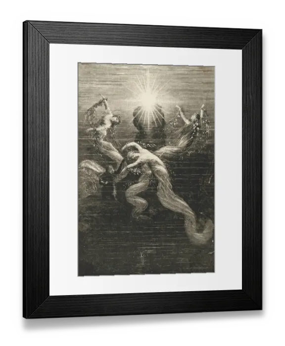 Framed Print : Scene from The Ring of the Nibelung by Richard Wagner Framed Print : Scene from The Ring of the Nibelung by Richard Wagner