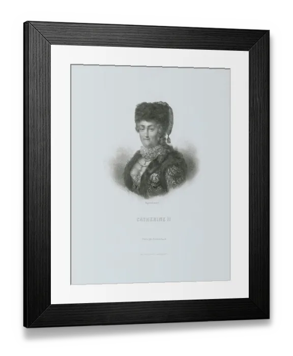 Framed Print : Portrait of Catherine II Framed Print : Portrait of Catherine II