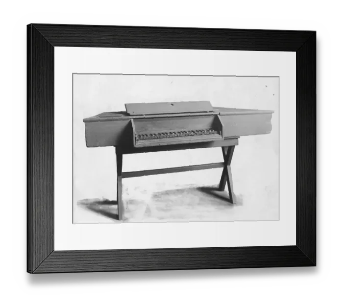 Framed Print : Sixteenth Century Spinet Belonging to Giuseppe Verdi