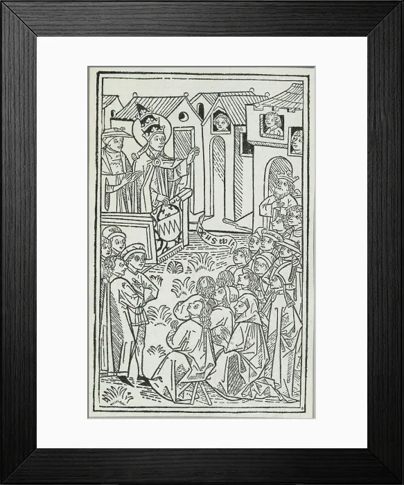 Framed Print : Pope Urban II Blessing Crusaders Framed Print : Pope Urban II Blessing Crusaders