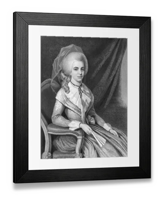 Framed Print : Portrait of Elizabeth Schuyler Hamilton Framed Print : Portrait of Elizabeth Schuyler Hamilton
