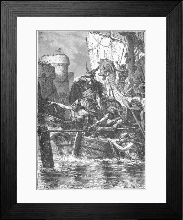 Framed Print : Barbarians Invading Paris Framed Print : Barbarians Invading Paris