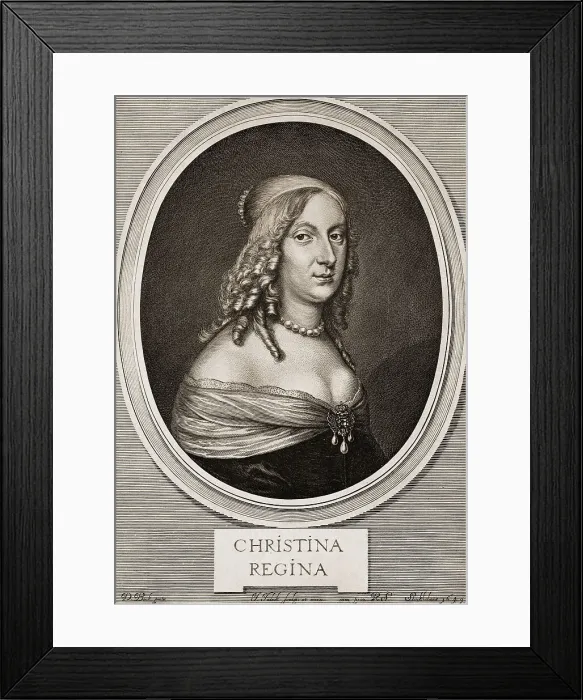 Framed Print : Sweden's Queen Christina Framed Print : Sweden's Queen Christina