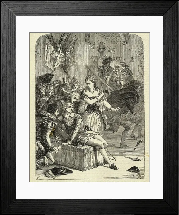 Framed Print : King Slain by Assassins Framed Print : King Slain by Assassins