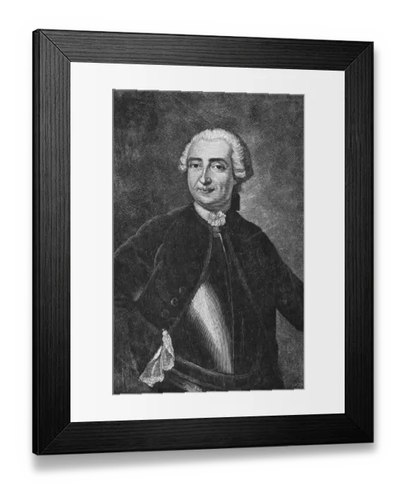 Framed Print : Portrait of General Louis Joseph De Montcalm-Grozon Framed Print : Portrait of General Louis Joseph De Montcalm-Grozon