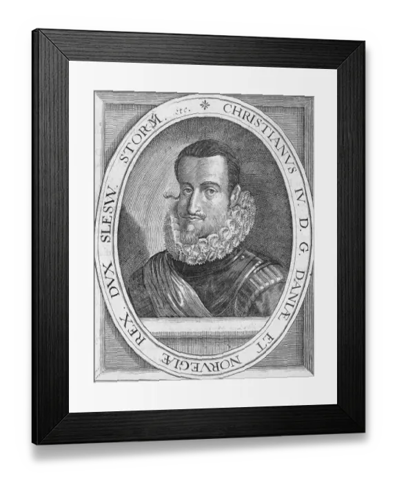 Framed Print : Denmark's King Christian IV Framed Print : Denmark's King Christian IV