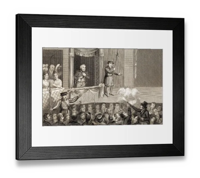 Framed Print : Recreation of Assassination Attempt Framed Print : Recreation of Assassination Attempt